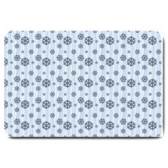 Snowflakes Winter Christmas Large Doormat by anzea