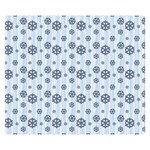 Snowflakes Winter Christmas Two Sides Premium Plush Fleece Blanket (Kids Size) 50 x40  Blanket Back