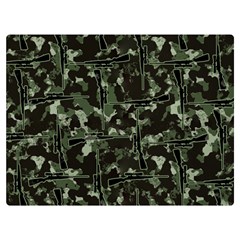 Hunting Motif Camouflage Pattern Print Bk Premium Plush Fleece Blanket (extra Small) by dflcprintsclothing