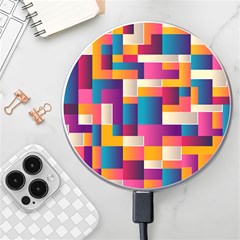 Abstract Geometry Blocks Wireless Fast Charger(white) by anzea