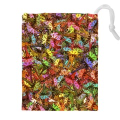 Echinopsis Terscheckii Cactus Motif Random Colored Pattern Drawstring Pouch (4xl) by dflcprintsclothing