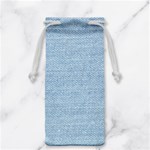 Blue Denim Texture, Macro Jewelry Bag Front