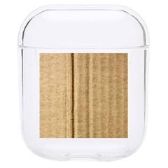 Brown Cardboard Texture Macro, Cardboard, Cardboard Hard Pc Airpods 1/2 Case by kyorashop23