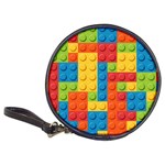 Lego Bricks, Colorful Dots Background Classic 20-CD Wallets Front