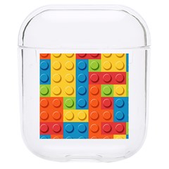 Lego Bricks, Colorful Dots Background Hard Pc Airpods 1/2 Case by kyorashop23