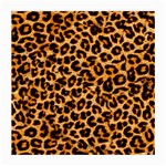 Leopard Skin Texture Macro, Brown Medium Glasses Cloth (2 Sides) Back