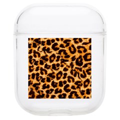 Leopard Skin Texture Macro, Brown Soft Tpu Airpods 1/2 Case by kyorashop23
