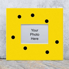 Punch Hole, Black Hole White Wall Photo Frame 5  X 7  by kyorashop23