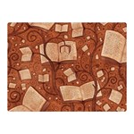 Retro Education Texture, Creative Education Background Two Sides Premium Plush Fleece Blanket (Mini) 35 x27  Blanket Front