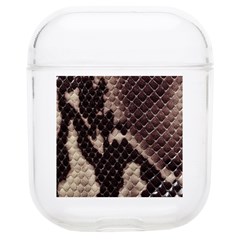 Snake Skin, Reptile Skin, Snake Skin Textures, Brown Snake Soft Tpu Airpods 1/2 Case by kyorashop23