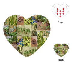 Garden Sanctuary Photo Collage Print Playing Cards Single Design (heart) by dflcprintsclothing