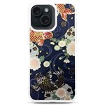 Japanese Wave Koi Illustration Pattern iPhone 15 Plus TPU UV Print Case Front