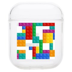Colorful Bricks, Bricks, Colorful, Colors, Games, Lego, Rainbow Soft Tpu Airpods 1/2 Case by kyorashop23