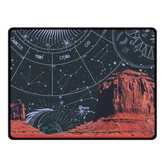 Astrology Surreal Surrealism Trippy Visual Art Two Sides Fleece Blanket (small) by Bedest
