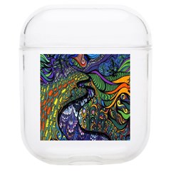 Psychedelic Digital Art Artwork Landscape Colorful Soft Tpu Airpods 1/2 Case by Bedest