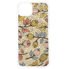 Seamless Pattern With Flower Bird Iphone 15 Tpu Uv Print Case by Bedest