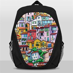 Menton Old Town France Backpack Bag by Bedest