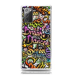 Graffiti Word Seamless Pattern Samsung Galaxy Note 20 Tpu Uv Case by Bedest