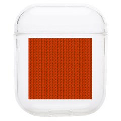 Orange Lego Texture Macro, Orange Dots Background Soft Tpu Airpods 1/2 Case by kyorashop23