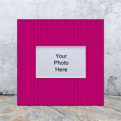 Purple Lego Texture Macro, Purple Dots Background White Box Photo Frame 4  X 6  by kyorashop23