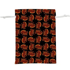 Fantasy Skeleton Dragon Hand Drawn Motif Seamless Pattern Bk Lightweight Drawstring Pouch (xl) by dflcprintsclothing