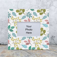 Leaf Pattern  White Box Photo Frame 4  X 6  by Safari
