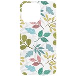 Leaf seamless pattern  iPhone 15 Pro Max Black UV Print PC Hardshell Case Front