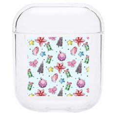 Christmas Decorations Pattern, Xmas Backgrounds Hard Pc Airpods 1/2 Case by kyorashop23