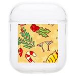 Merry Christmas, New Year Backgrounds, Happy New Year Soft TPU AirPods 1/2 Case Front