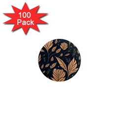Background Pattern Leaves Texture 1  Mini Magnets (100 Pack)  by Salmanaz77
