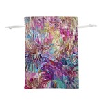 Melting patterns Lightweight Drawstring Pouch (S) Back