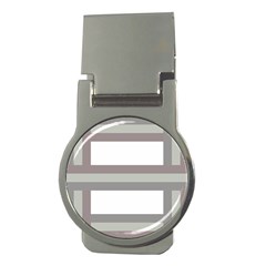 Minimal Mixed Abstract Lines Print Copia Money Clips (round)  by dflcprintsclothing