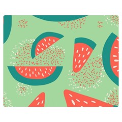Watermelon Dots Summer Pattern Two Sides Premium Plush Fleece Blanket (teen Size) by Bedest