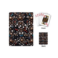 Pearls And Stones Playing Cards Single Design (mini) by dedoma