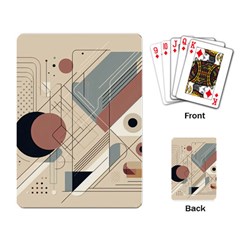Boho Abstract Architecture Playing Cards Single Design (rectangle) by Bedest