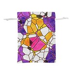 Architecture Glass Abstract Pattern Lightweight Drawstring Pouch (S) Front
