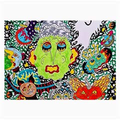 Supersonic Monster Mash Large Glasses Cloth (2 Sides) by chellerayartisans