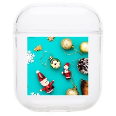 Christmas Decorations Blue Xmas Background Soft Tpu Airpods 1/2 Case by kyorashop23