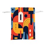 Abstract Pattern Lightweight Drawstring Pouch (S) Back