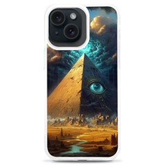 Mystic Blue Pyramid Art Iphone 15 Plus Tpu Uv Print Case by ExtraAwesomeSauce