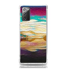 Vibrant Sunset Over Serene Lake Samsung Galaxy Note 20 Tpu Uv Case by ExtraAwesomeSauce