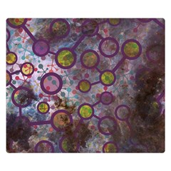 Abstract Molecular Space Art Two Sides Premium Plush Fleece Blanket (kids Size) by ExtraAwesomeSauce