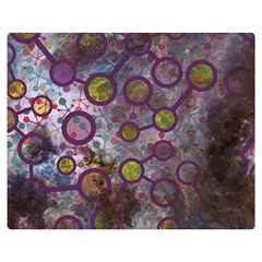 Abstract Molecular Space Art Two Sides Premium Plush Fleece Blanket (teen Size) by ExtraAwesomeSauce