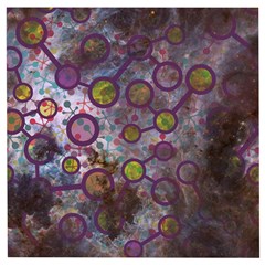 Abstract Molecular Space Art Wooden Puzzle Square by ExtraAwesomeSauce