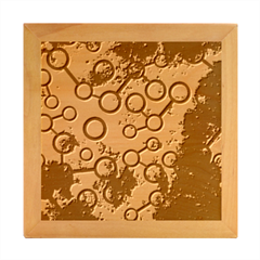 Abstract Molecular Space Art Wood Photo Frame Cube by ExtraAwesomeSauce