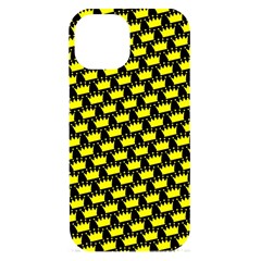 Royalty Inspired Crown Pattern Iphone 15 Black Uv Print Pc Hardshell Case by ExtraAwesomeSauce