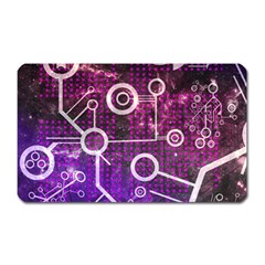 Cosmic Network Geometric Art Magnet (rectangular) by ExtraAwesomeSauce