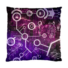Cosmic Network Geometric Art Standard Cushion Case (two Sides) by ExtraAwesomeSauce