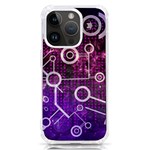 Cosmic Network Geometric Art iPhone 14 Pro TPU UV Print Case Front