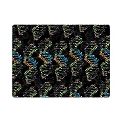 Multicolored Dna Strand Art Premium Plush Fleece Blanket (mini) by ExtraAwesomeSauce
